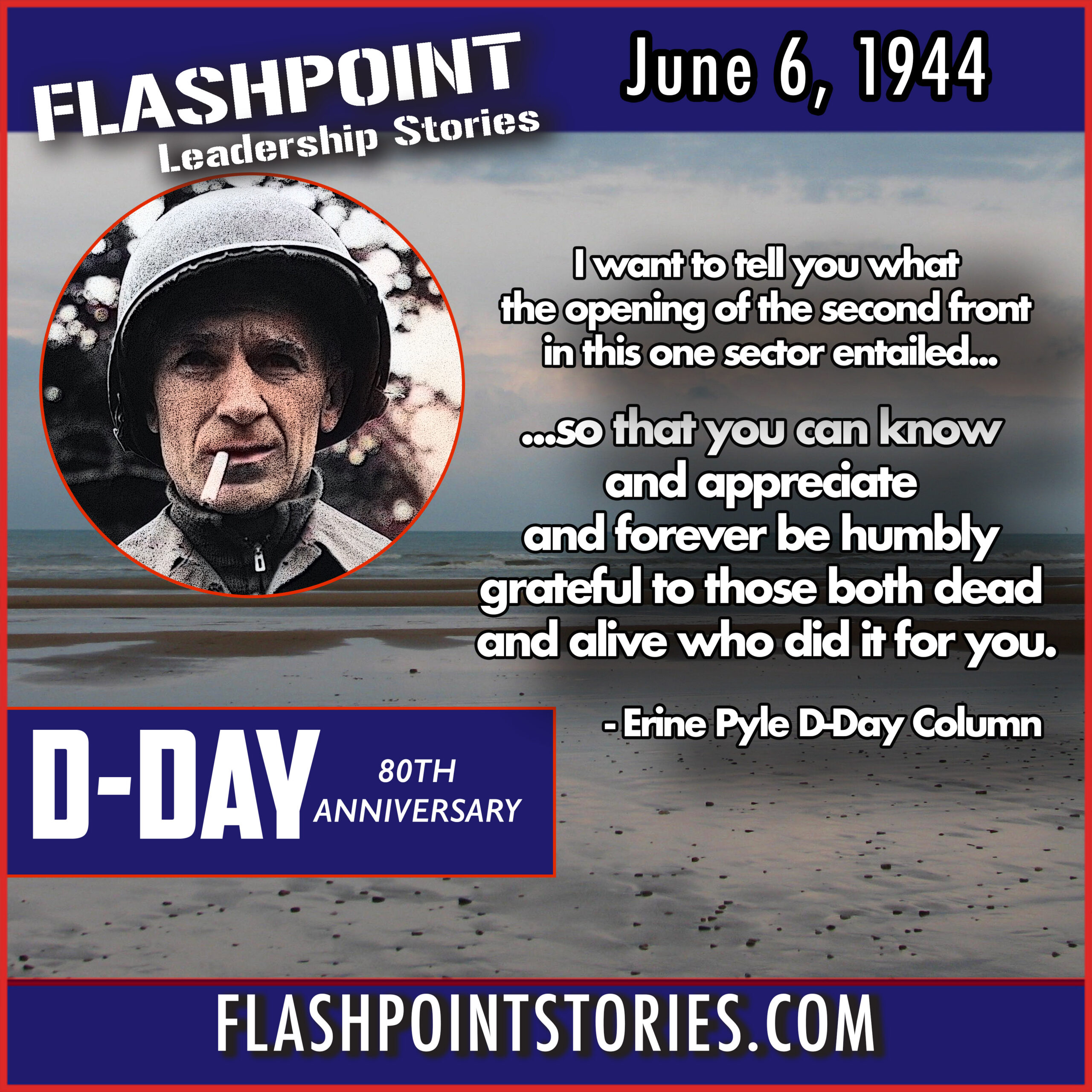 Featured image for “June 5 Ernie Pyle & D-Day”
